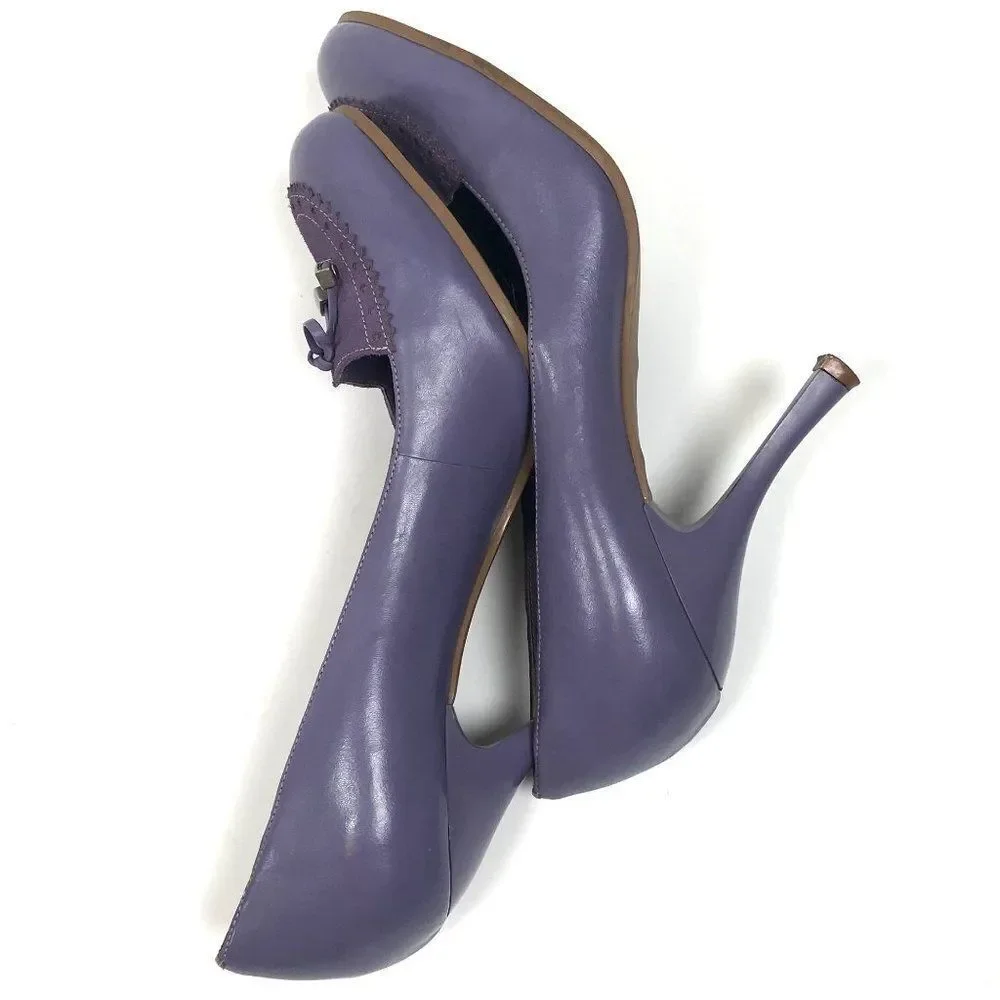 Vintage Y2K Pastel Purple Coquette Babydoll Girly High Heels / Size: 8 - Picture 7 of 11